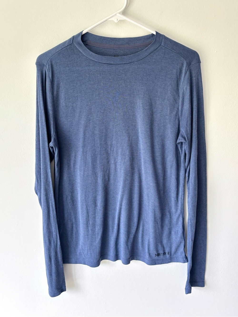 Marmot Blue Long Sleeve Performance T-shirt Outdoor Athletic Athleisure Sporty